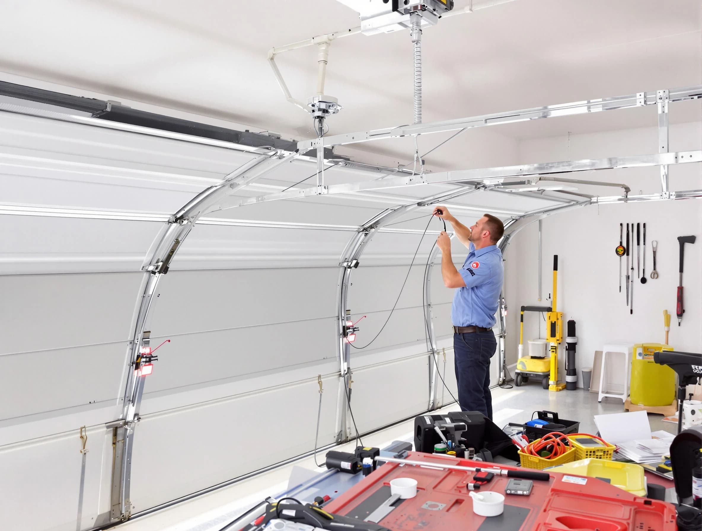 Garage door cable repair service by Senoia Garage Door Repair in Senoia