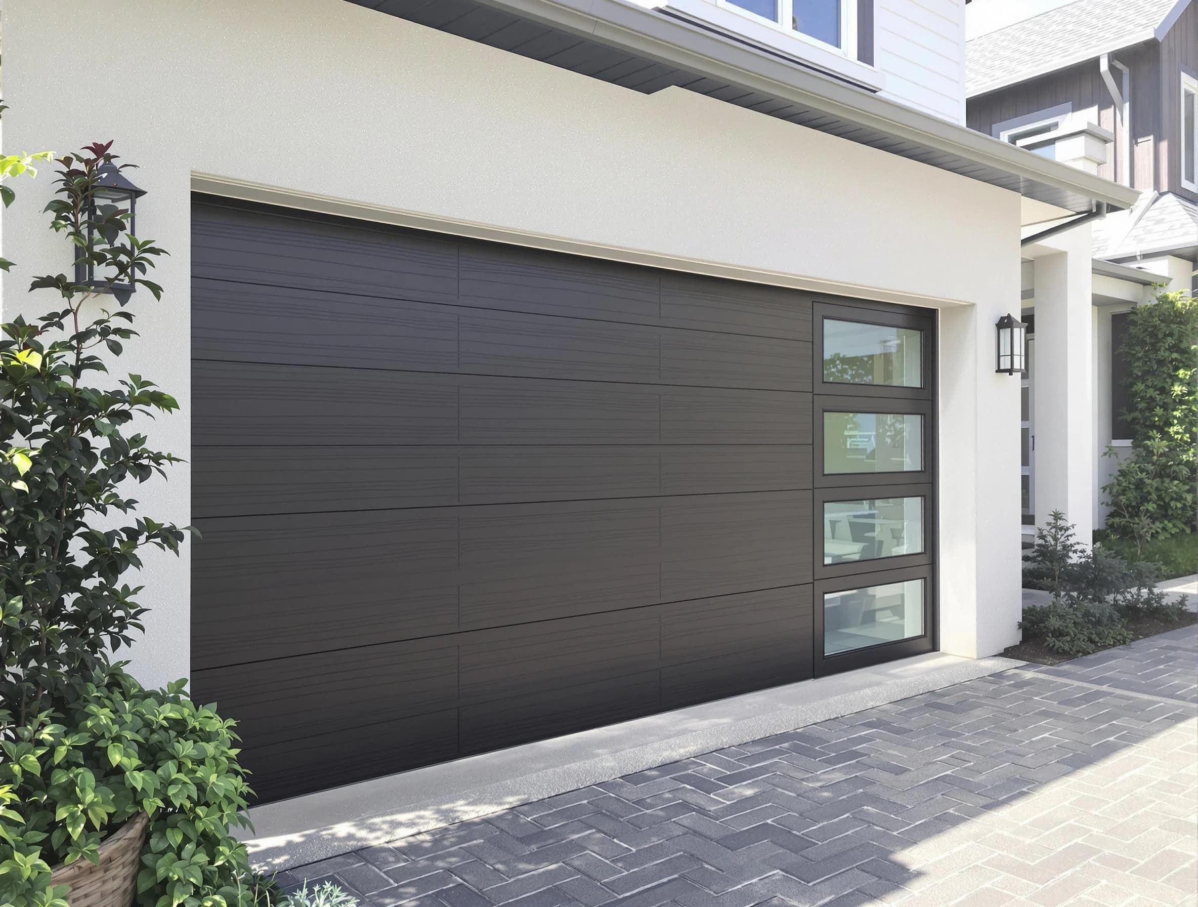 Custom garage door installation by Senoia Garage Door Repair in Senoia