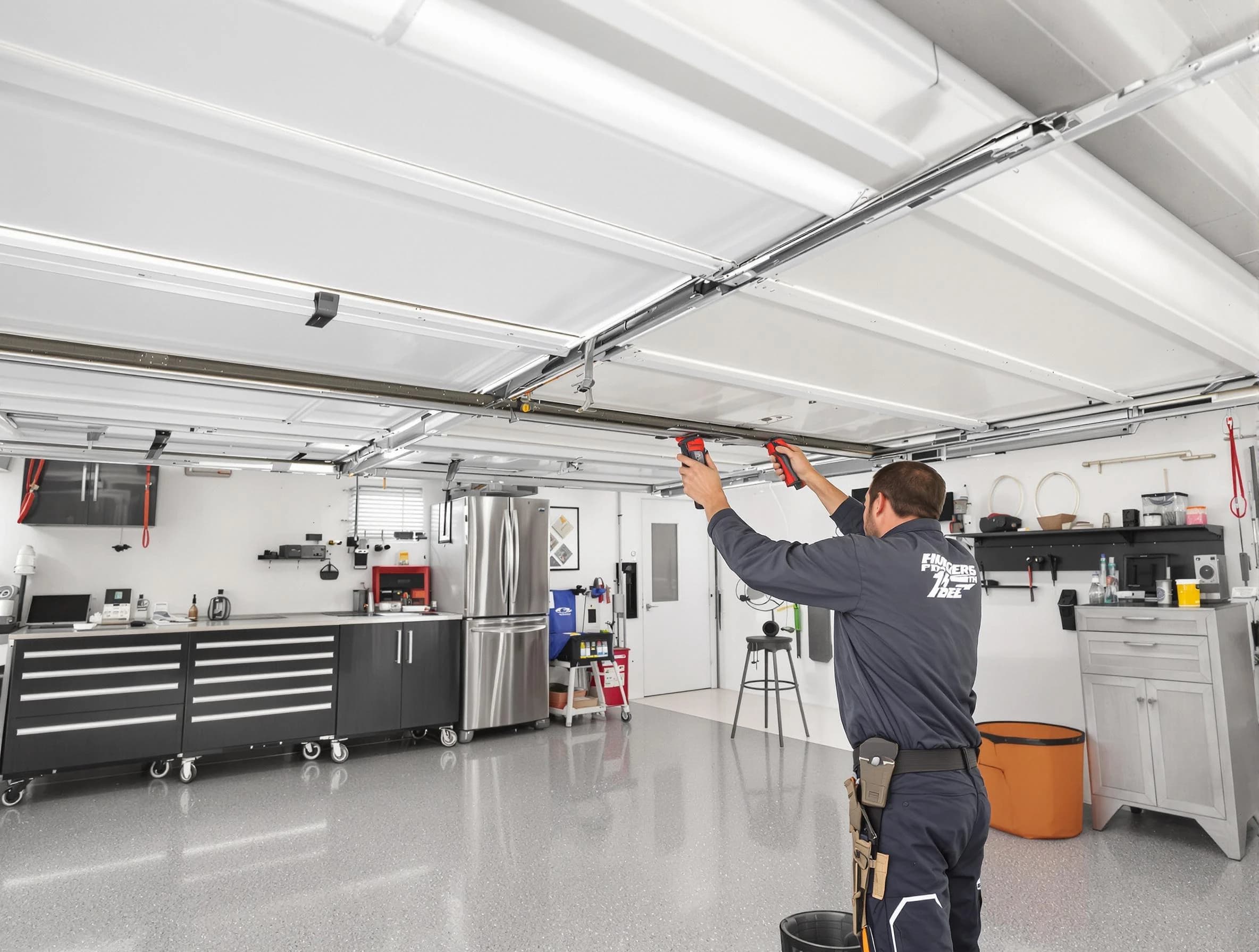 Overhead garage door repair service by Senoia Garage Door Repair in Senoia