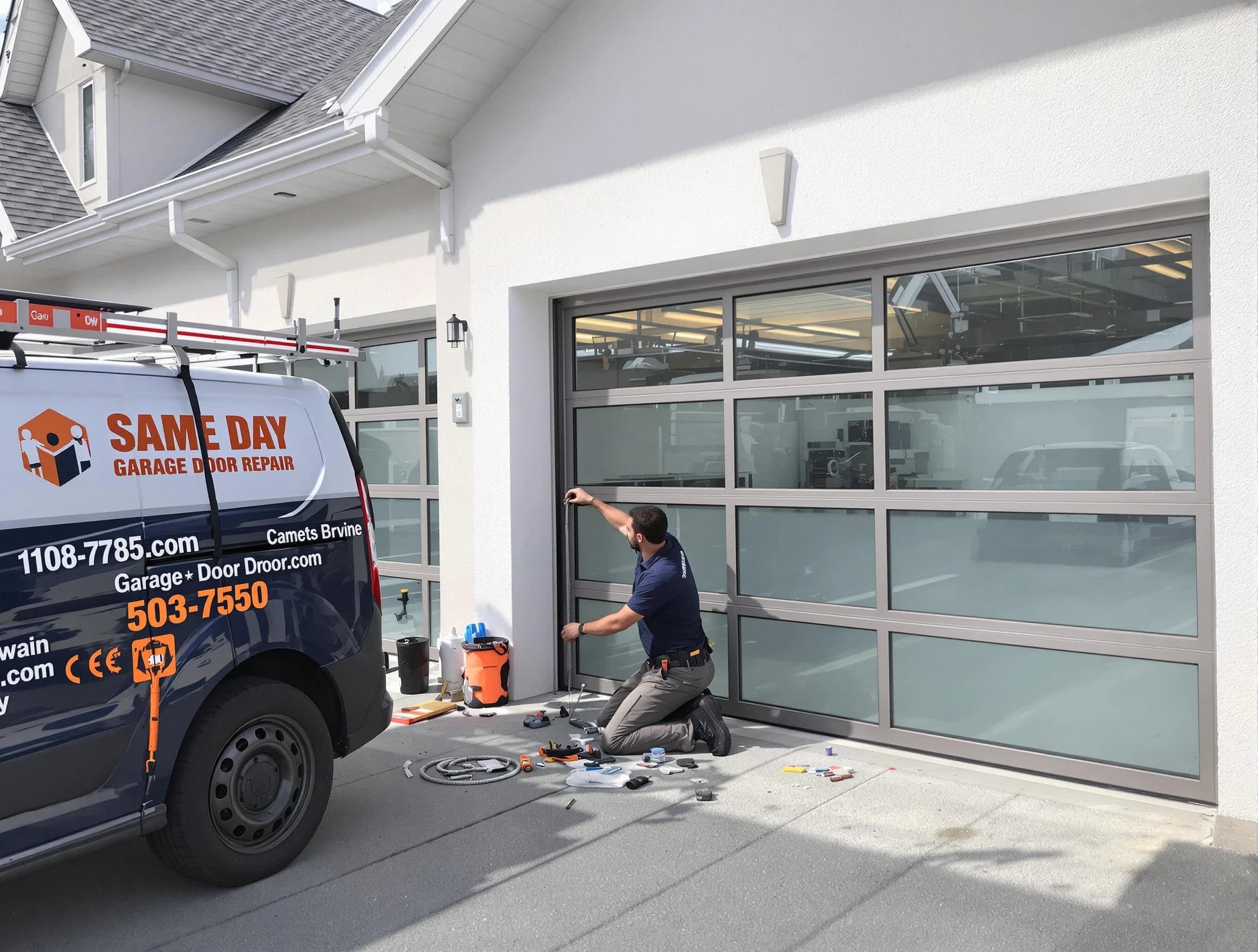 Same-day garage door repair service by Senoia Garage Door Repair in Senoia