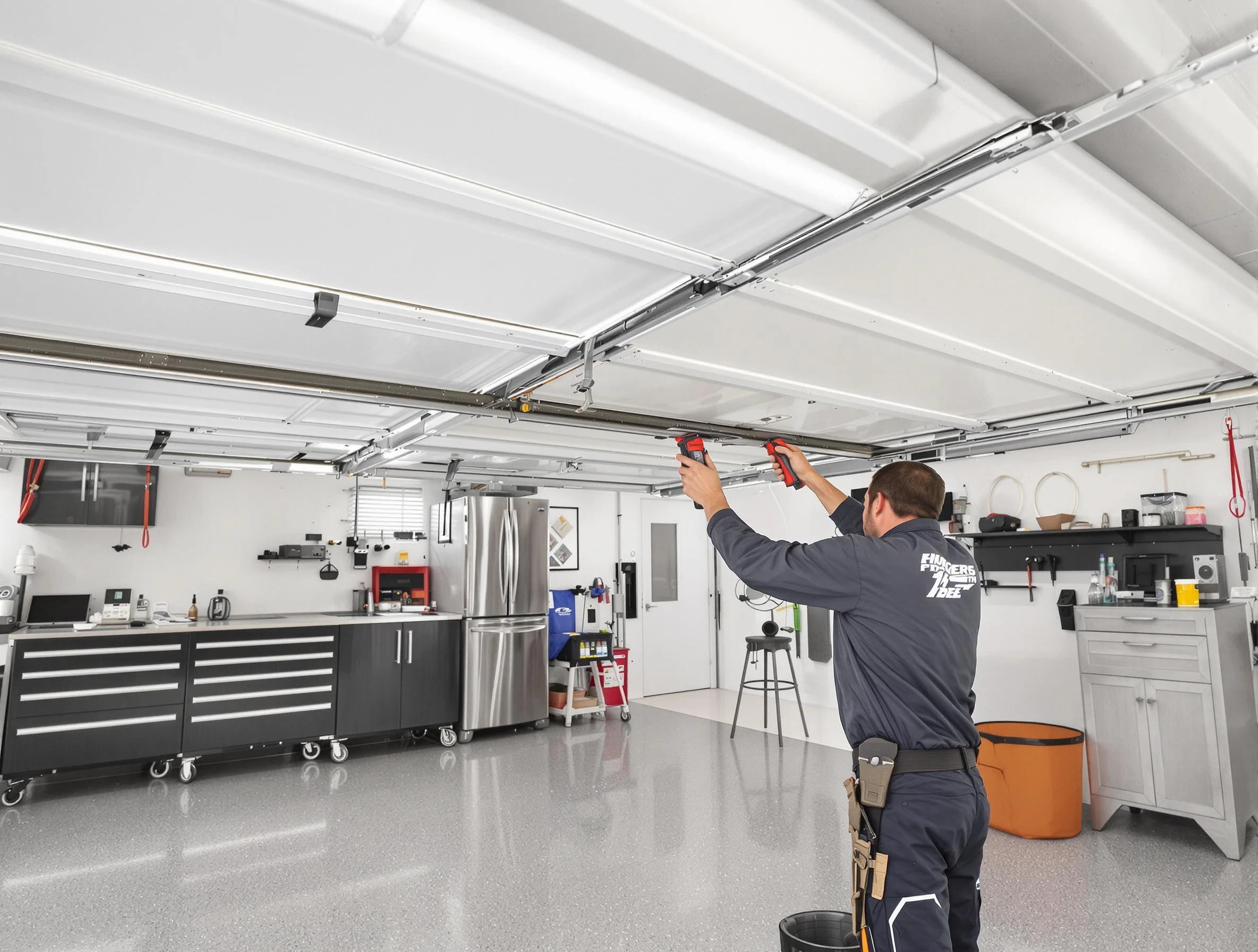 Overhead garage door repair service by Senoia Garage Door Repair in Senoia